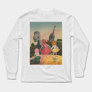 It's A Crazy World - Surreal/Collage Art Long Sleeve T-Shirt